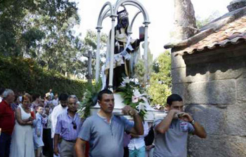 A procession honoring St. Ephigenia in Bueu