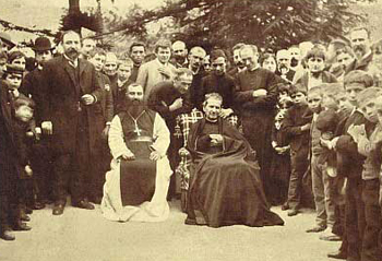 the Oratory boys with St John Bosco