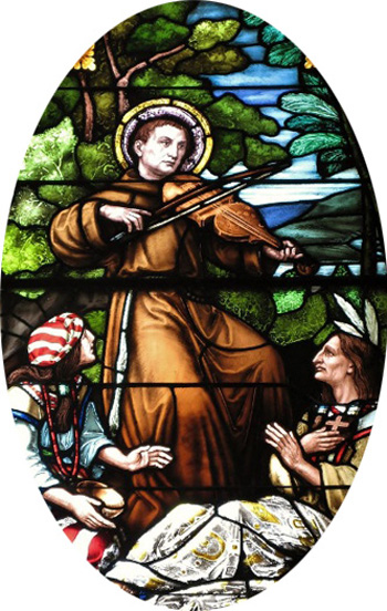 St Francis Solano with his violin