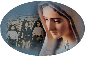 Our Lady and the three children of fatima