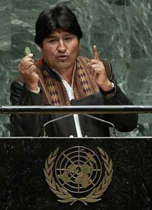 Evo Morales at the UN