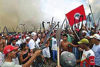 the Landless Movement threatening violence