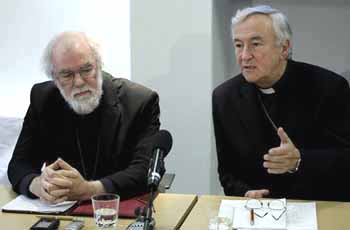 Archbishop Nichols with Rowan Williams