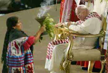 Zapotec ritual for the Pope