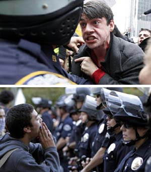 Occupy Movement - Provoking the police