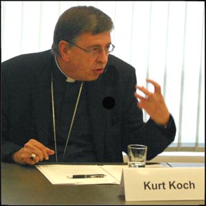Cardinal Kurt Koch passes the responsibility