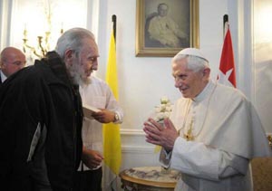 Benedict XVI receives Fidel Castro