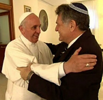 Francis receives Argentine rabbi at St. Martha Inn