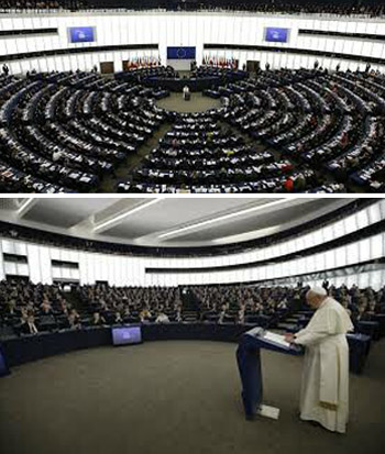 Pope Fracis at the European Parliament