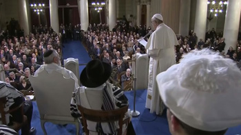 Pope Francis visit to the synagogue 4