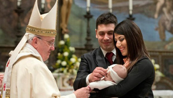 Francis blesses non-married couple