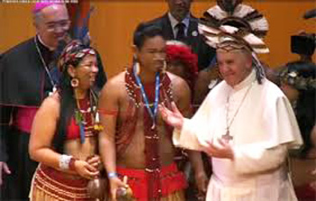 Francis receives an Indian cocard in RIo