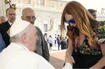 Pope with transgender