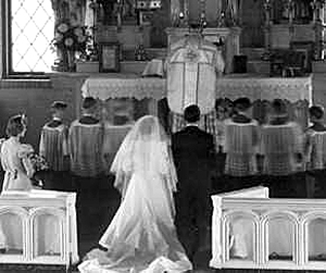 A traditional Catholic marriage