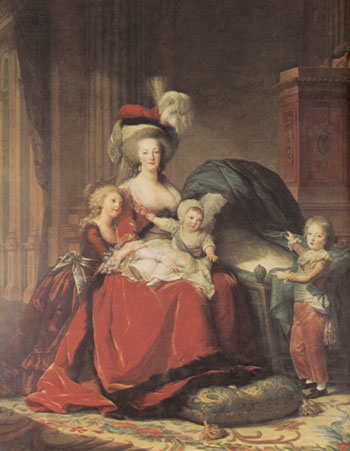 Queen Marie Antoinette and her children