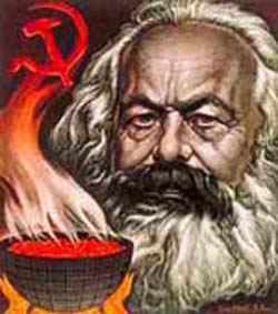 Marx and an alchemy bowl