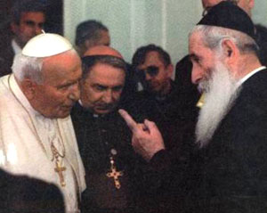 Chief rabbi Joskoqicz making demands on the Pope