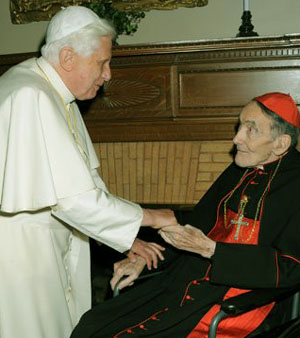 Benedict XVI meets Avery Dulles