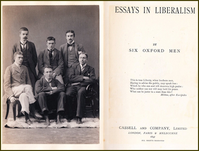 Essays in Liberalism by six oxford men