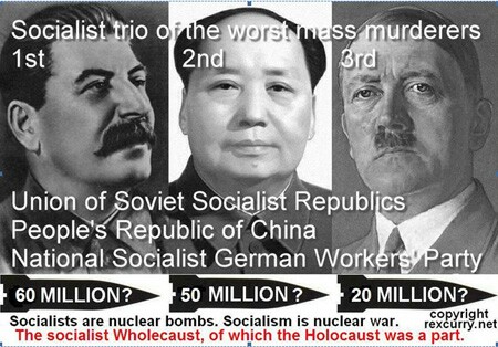 Stalin, Mao Tse-Tung and Hitler