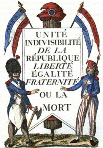 l;ibertty equality fraternity or death