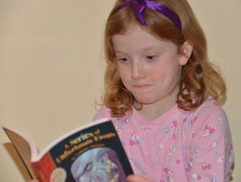 girl reading book