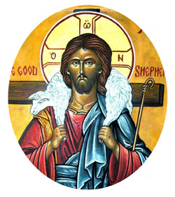 Icon of Christ as the Good Shepherd