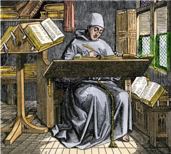 medieval copyist