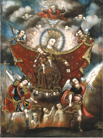 Our Lady scapular souls in purgatory