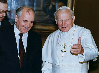John Paul II Gorbachev