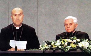 Cardinals Ratzinger and Bertone