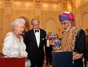 The Sultan's gift to Queen Elizabeth