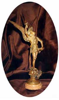 A statue of St. Michael the Archangel