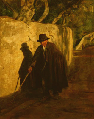 A painting of a Blind Man