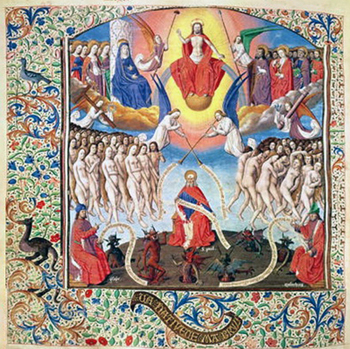A painting of the Last Judgment