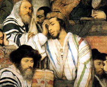 Jews at the Krakow Synagogue