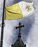 Papal flag Montreal