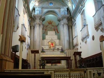 Basilica of Our Lady Aparecida, Brazil, close up of its barroque presbitery
