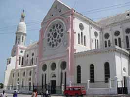A side of the Cathedral of Our Lady, Port au Prince