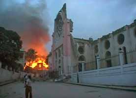  the same side of the Cathedral of Our Lady, Port au Prince after its destruction