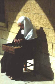 A nun wearing a conservative habit